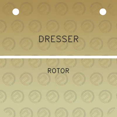 dresser-rotor