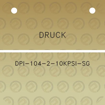 druck-dpi-104-2-10kpsi-sg