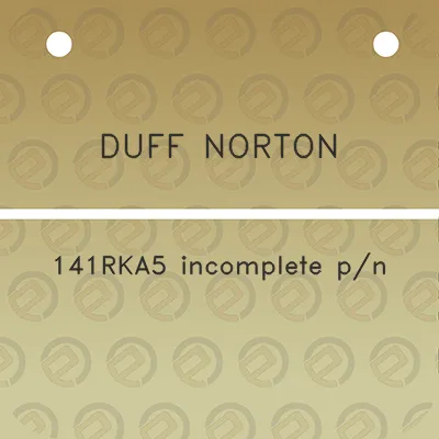 duff-norton-141rka5-incomplete-pn