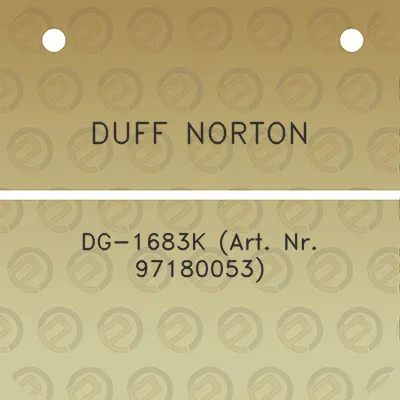 duff-norton-dg-1683k-art-nr-97180053