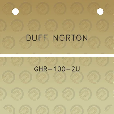 duff-norton-ghr-100-2u