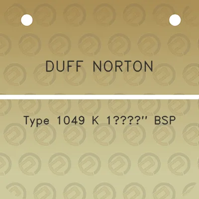 duff-norton-type-1049-k-1a12-bsp