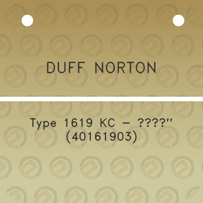 duff-norton-type-1619-kc-a14-40161903