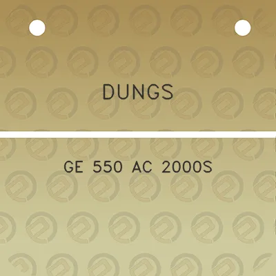 dungs-ge-550-ac-2000s