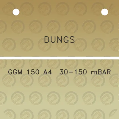 dungs-ggm-150-a4-30-150-mbar