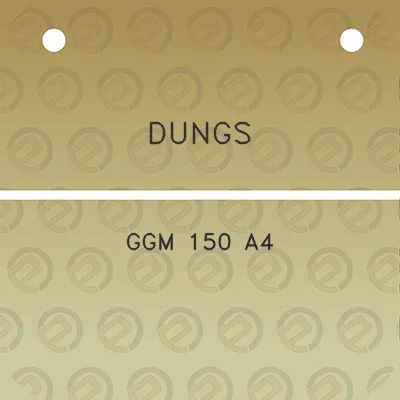 dungs-ggm-150-a4