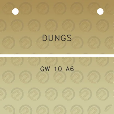 dungs-gw-10-a6