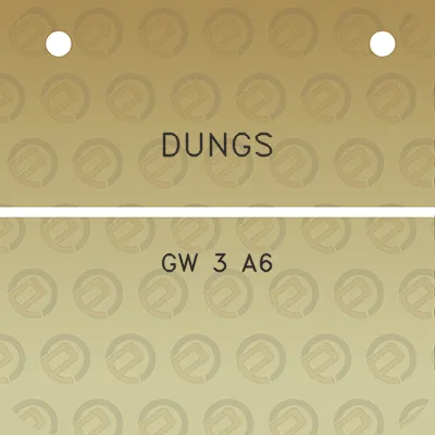 dungs-gw-3-a6