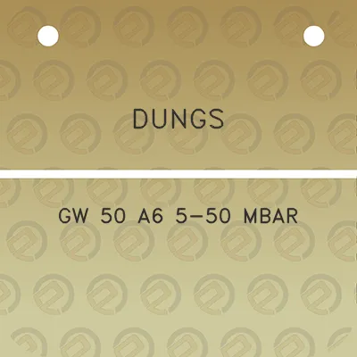 dungs-gw-50-a6-5-50-mbar