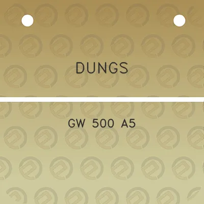 dungs-gw-500-a5