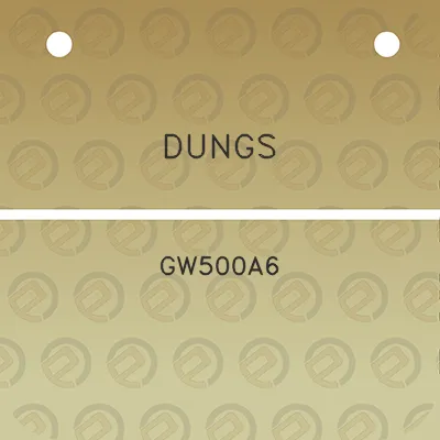 dungs-gw500a6