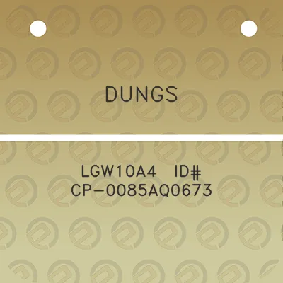 dungs-lgw10a4-id-cp-0085aq0673