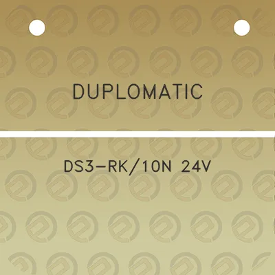 duplomatic-ds3-rk10n-24v