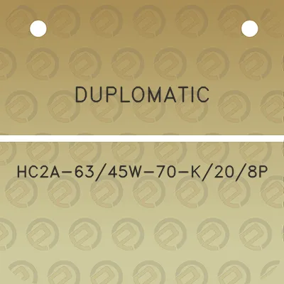 duplomatic-hc2a-6345w-70-k208p