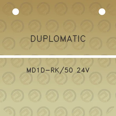 duplomatic-md1d-rk50-24v