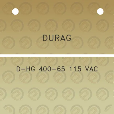 durag-d-hg-400-65-115-vac