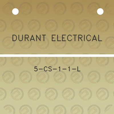 durant-electrical-5-cs-1-1-l