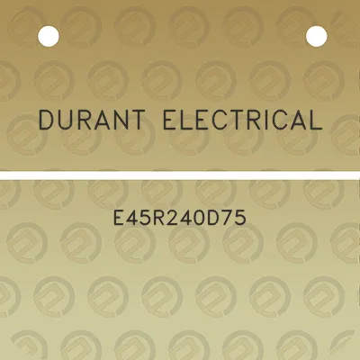 durant-electrical-e45r240d75