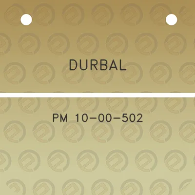 durbal-pm-10-00-502