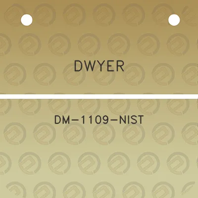 dwyer-dm-1109-nist