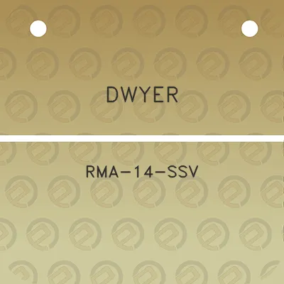 dwyer-rma-14-ssv