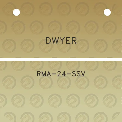 dwyer-rma-24-ssv