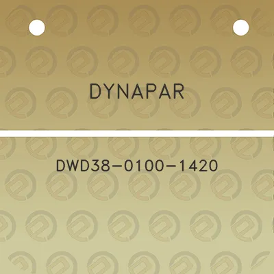 dynapar-dwd38-0100-1420