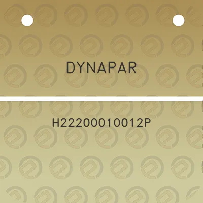 dynapar-h22200010012p