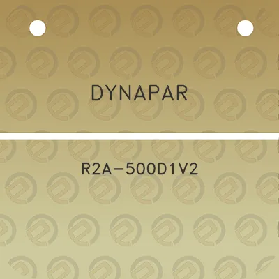 dynapar-r2a-500d1v2