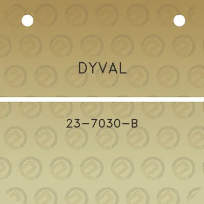 dyval-23-7030-b