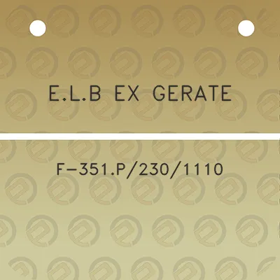 elb-ex-gerate-f-351p2301110