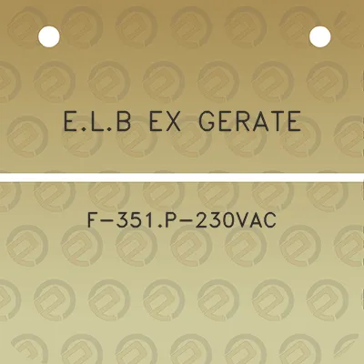 elb-ex-gerate-f-351p-230vac