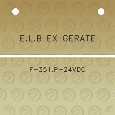 elb-ex-gerate-f-351p-24vdc