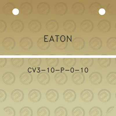 eaton-cv3-10-p-0-10