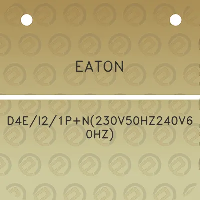 eaton-d4ei21pn230v50hz240v60hz