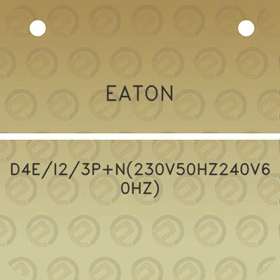 eaton-d4ei23pn230v50hz240v60hz