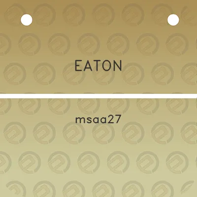 eaton-msaa27