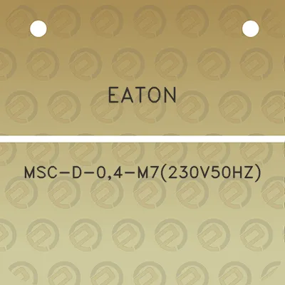 eaton-msc-d-04-m7230v50hz