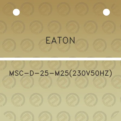 eaton-msc-d-25-m25230v50hz