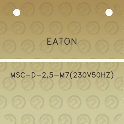 eaton-msc-d-25-m7230v50hz