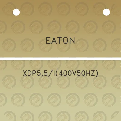 eaton-xdp55i400v50hz