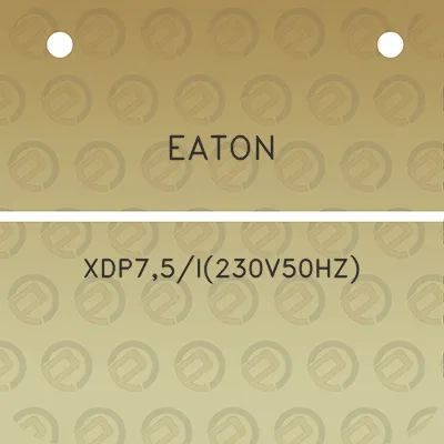 eaton-xdp75i230v50hz