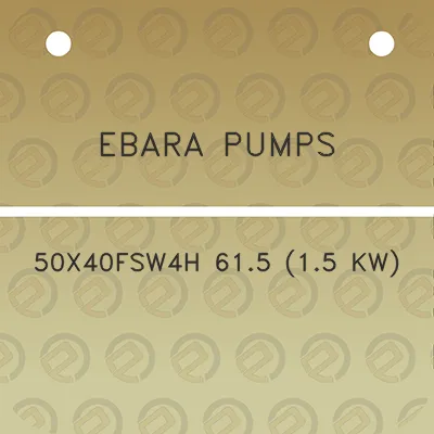 ebara-pumps-50x40fsw4h-615-15-kw