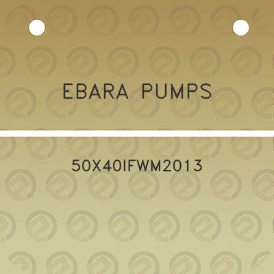 ebara-pumps-50x40ifwm2013