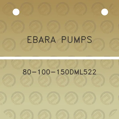 ebara-pumps-80-100-150dml522