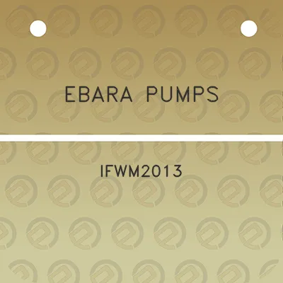 ebara-pumps-ifwm2013