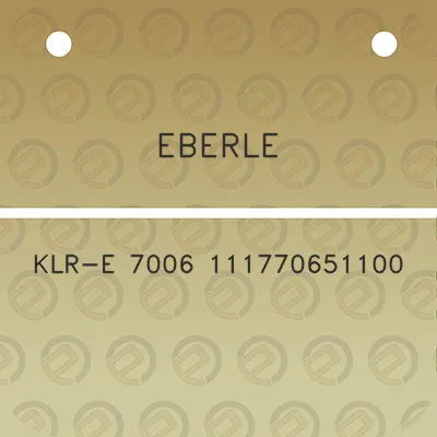 eberle-klr-e-7006-111770651100