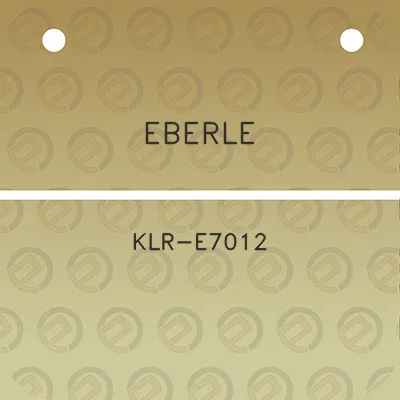 eberle-klr-e7012