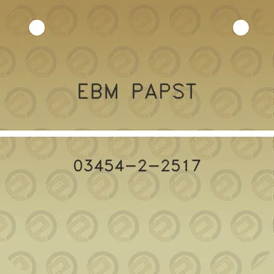 ebm-papst-03454-2-2517