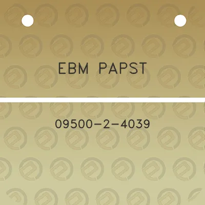 ebm-papst-09500-2-4039